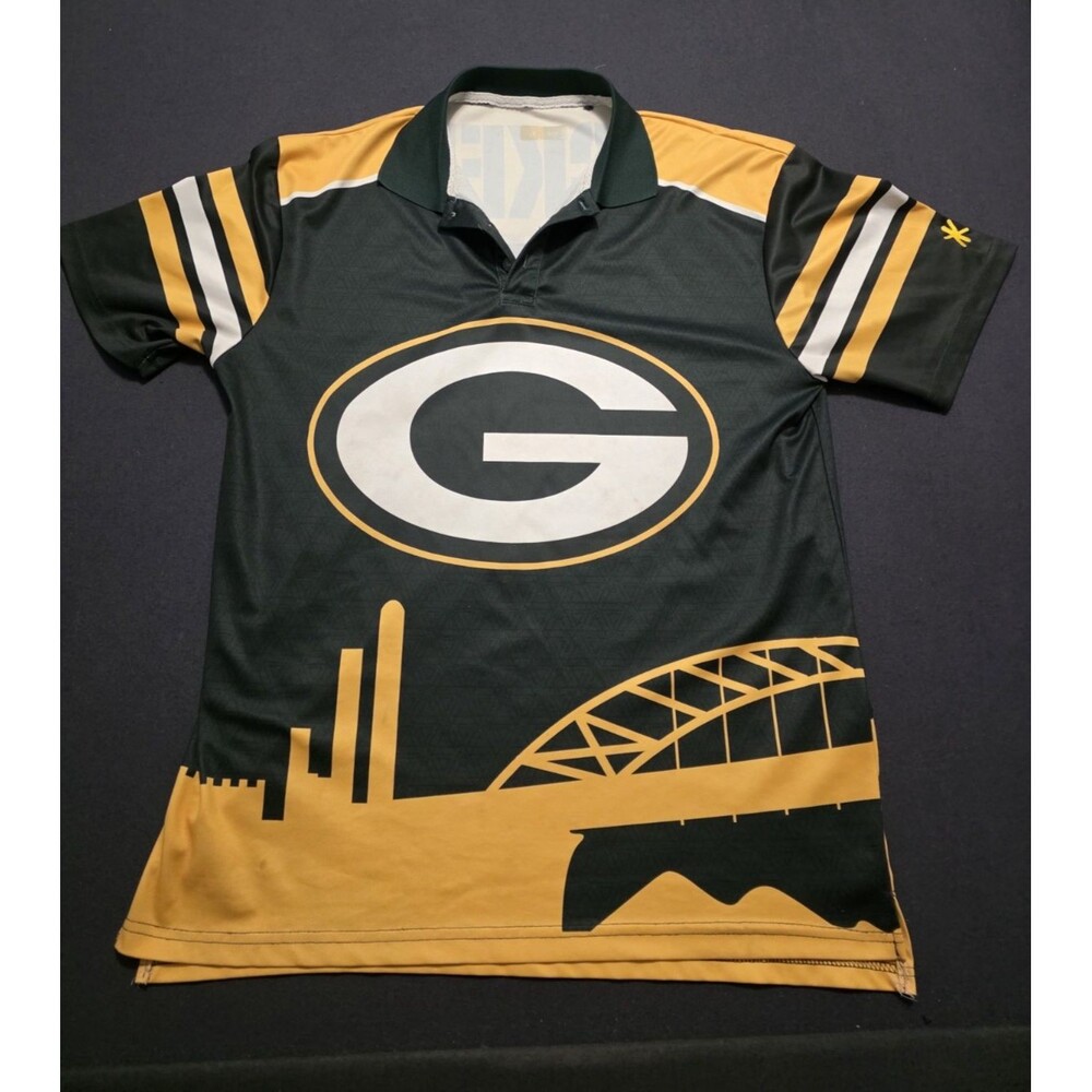 Green Bay Packers Polo Shirt Men’s Size L NFL Team Apparel